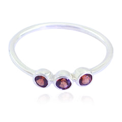 Riyo Exporter Gems Garnet 925 Sterling Silver Rings Evil Eye Jewelry