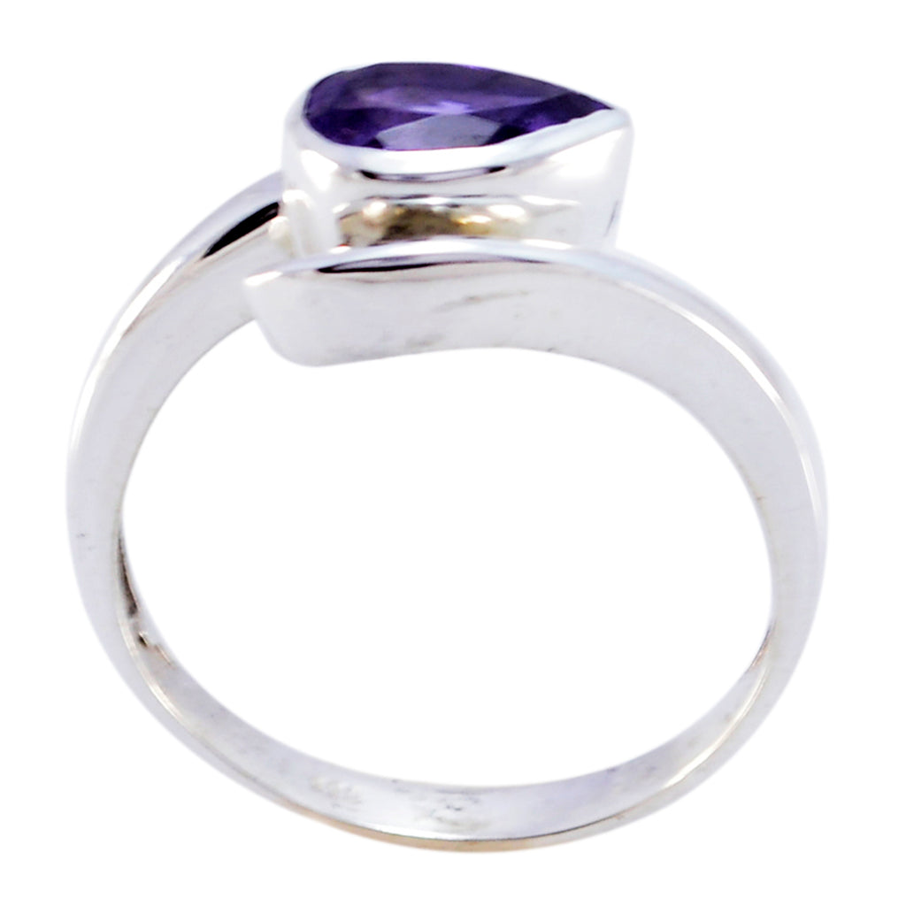 Riyo Exquisite Gemstones Amethyst 925 Silver Ring Gift For Women