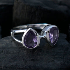 Riyo Fair Gemstone Amethyst 925 Sterling Silver Ring Endless Jewelry