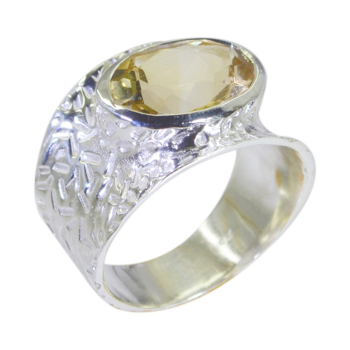 Riyo Fair Gemstone Citrine 925 Sterling Silver Ring Rings