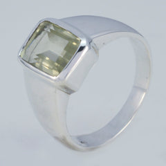 Riyo Good Gemstone Lemon Quartz 925 Silver Ring Tragus Jewelry
