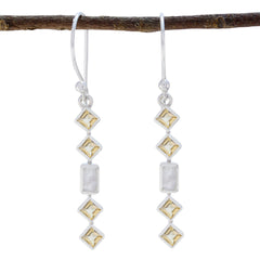 Riyo Good Gemstones multi shape Faceted Multi Multi Stone Silver Earrings gift for mothers day