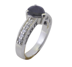 Riyo Goods Gemstones Iolite Sterling Silver Ring New York Jewelry