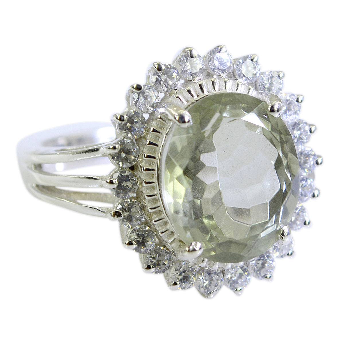 Riyo Gorgeous Gems Green Amethyst 925 Rings Inexpensive Jewelry