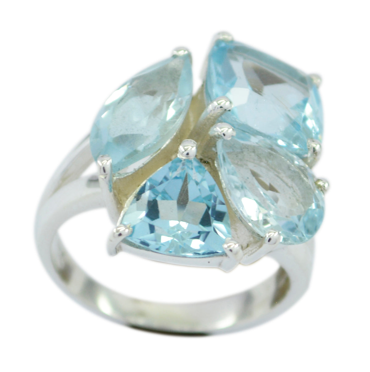 Riyo Handcrafted Gems Blue Topaz 925 Silver Ring Jewelry Unlimited