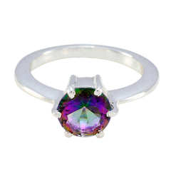 Riyo Handcrafted Gems Mystic Quartz 925 Silver Ring Cool Jewelry