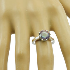 Riyo Handcrafted Gems Mystic Quartz 925 Silver Ring Cool Jewelry