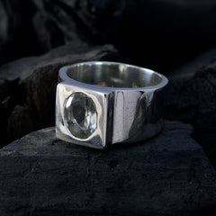 Riyo Hot Gems Green Amethyst 925 Sterling Silver Ring Hawaii Jewelry