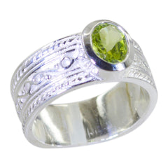 Riyo Ideal Gems Peridot 925 Sterling Silver Rings Discount Jewelry