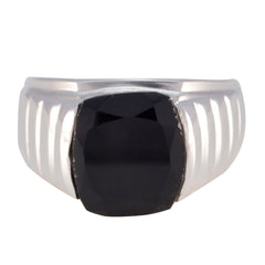 Riyo Ideal Stone Black Onyx 925 Sterling Silver Ring Irish Jewelry