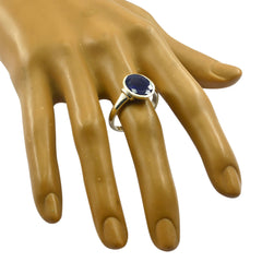 Riyo India Gemstone Iolite Solid Silver Rings La Jewelry Plaza
