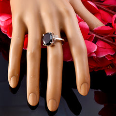 Riyo Indian Gemstone Garnet 925 Silver Ring Art Deco Jewelry