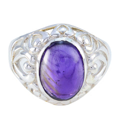 Riyo Junoesque Gems Amethyst Solid Silver Rings Best Jewelry Stores