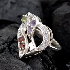 Riyo Luscious Gems Multi Stone 925 Silver Rings Carolee Jewelry