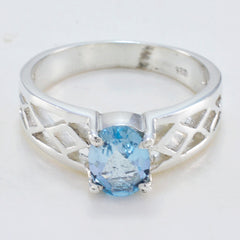 Riyo Magnetic Gems Blue Topaz Sterling Silver Rings Jewelry Meaning