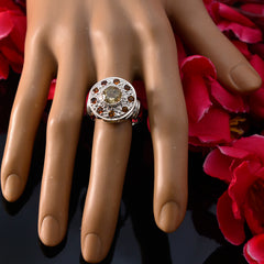 Riyo Marvelous Gemstone Multi Stone Solid Silver Ring Bone Jewelry