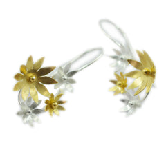 Riyo Natural Gemstone na na Silver Plain Silver Earring gift for grandmother