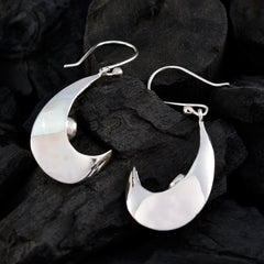 Riyo Natural Gemstone round Faceted Red Garnet Silver Earrings handmade gift