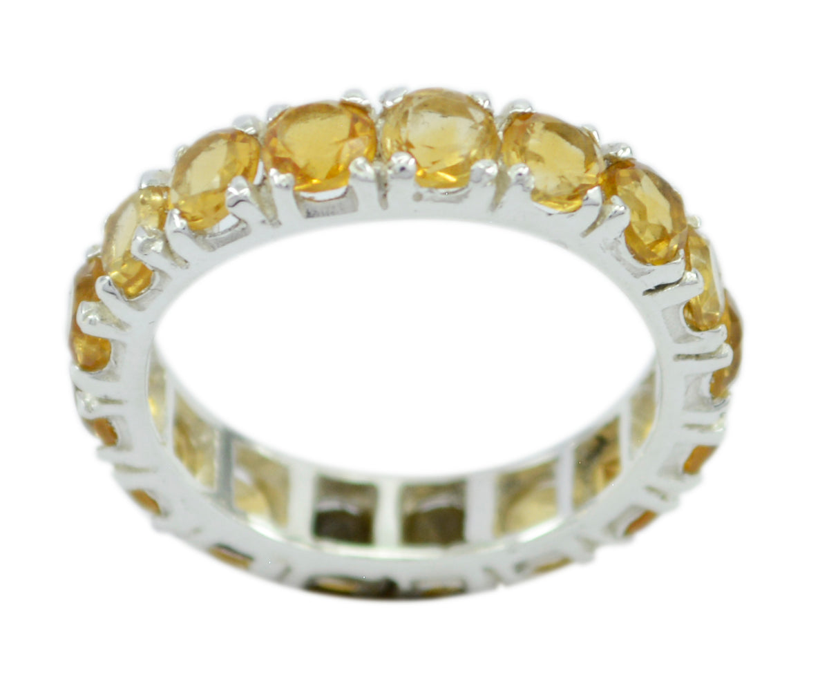 Riyo Natural Gemstones Citrine Sterling Silver Ring Texas Jewelry