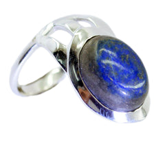 Riyo Nice Gem Lapis Lazuli Sterling Silver Ring Royal Jewelry