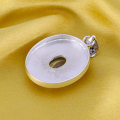 Riyo Nice Gemstone Oval Faceted Green Green Amethyst Sterling Silver Pendants gift for women
