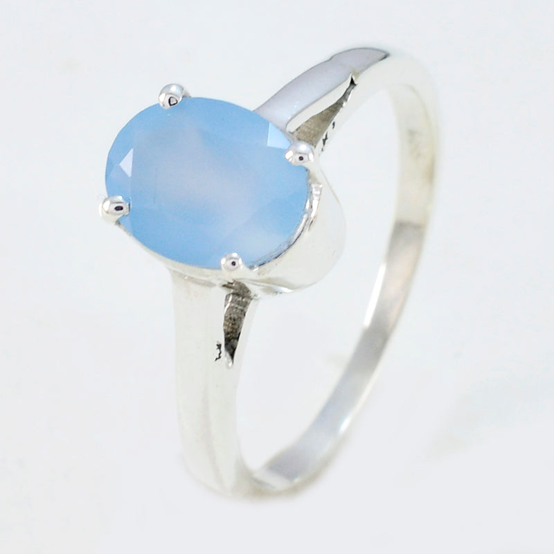 Riyo Nice Gemstones Chalcedony Solid Silver Ring Pandora Jewelry App