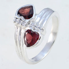 Riyo Nice Gemstones Garnet 925 Sterling Silver Ring Dainty Jewelry