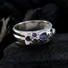 Riyo Nubile Gemstone Iolite Sterling Silver Ring Mother Gift