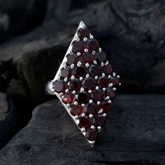 Riyo Pretty Gemstones Garnet Sterling Silver Rings Christmas Gift