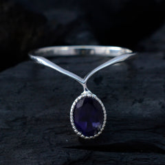 Riyo Pretty Gemstones Iolite 925 Sterling Silver Ring Litter Jewelry