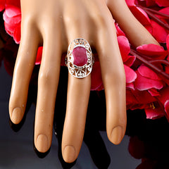 Riyo Pretty Stone Indianruby 925 Silver Rings Jewelry Mannequin