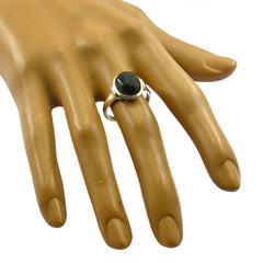 Riyo Rajasthan Gems Black Onyx Solid Silver Ring Hippie Jewelry