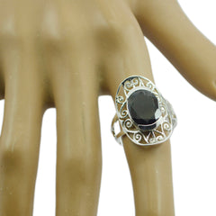 Riyo Rajasthan Gemstone Garnet 925 Silver Rings Artisan Jewelry