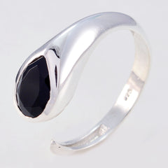 Riyo Ravishing Gem Black Onyx 925 Sterling Silver Ring Jewelry Fresh