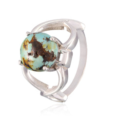 Riyo Ravishing Gemstones Turquoise Silver Ring Peoples Jewelry