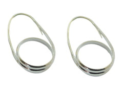 Riyo Real Gemstones na na Silver Plain Silver Earrings gift for halloween