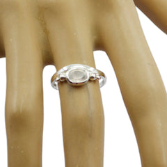 Riyo Reals Gem Rose Quartz 925 Silver Ring Inexpensive Jewelry