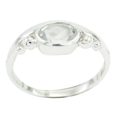 Riyo Refined Gem Crystal Quartz 925 Ring Wholesale Silver Jewelry