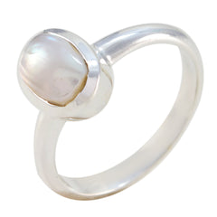 Riyo Refined Gems Pearl Sterling Silver Rings Real Gold Jewelry