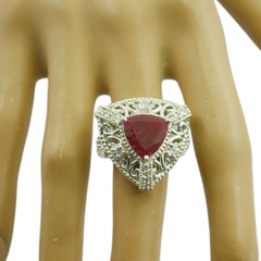 Riyo Refined Stone Indianruby 925 Sterling Silver Ring Jewelry Scale