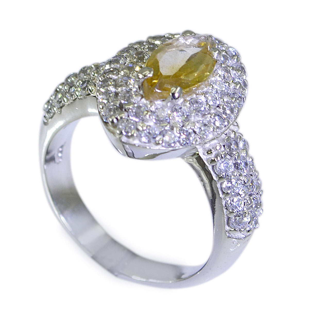 Riyo Resplendent Gems Citrine Sterling Silver Ring Unicorn Jewelry