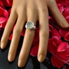 Riyo Seductive Stone Prehnite 925 Silver Ring Gift For New Years Day