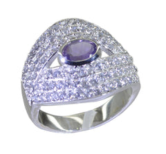 Riyo Seemly Gems Amethyst Solid Silver Rings Fine Jewelry Stores