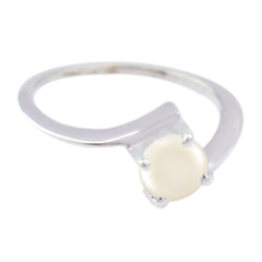 Riyo Shapely Stone Pearl Sterling Silver Ring Real Hip Hop Jewelry