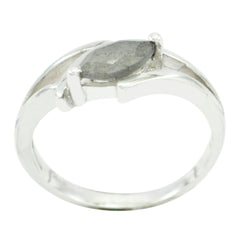 Riyo Slightly Gemstones Labradorite Solid Silver Ring Real Jewelry