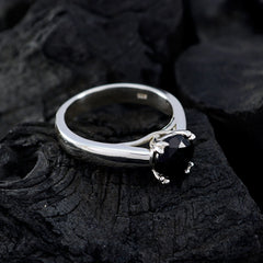 Riyo Splendid Gem Black Onyx Sterling Silver Ring I Love Jewelry