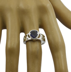 Riyo Splendiferous Gemstones Iolite Solid Silver Ring Ocean Jewelry