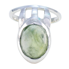 Riyo Statuesque Gems Prehnite 925 Sterling Silver Ring Gift For Good