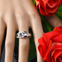 Riyo Suppiler Gemstones Garnet 925 Silver Ring Expensive Jewelry