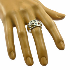 Riyo Supply Gem Multi Stone 925 Sterling Silver Rings Beaded Jewelry